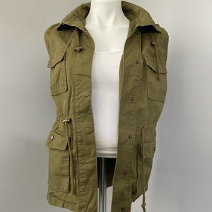 Green jacket vest